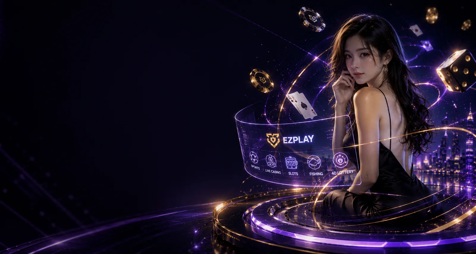 EZPLAY 游戏大厅 —— 老虎机、真人娱乐场、体育、捕鱼与万字彩